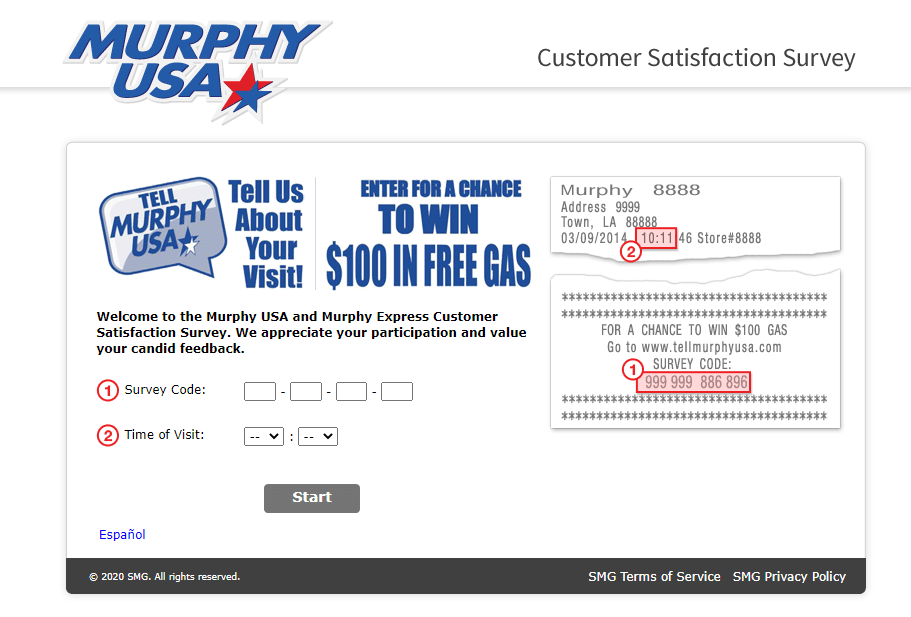 Tellmurphyusa Com Official Tell Murphy Usa Survey Win 100 Free Gas Takesurvery Com