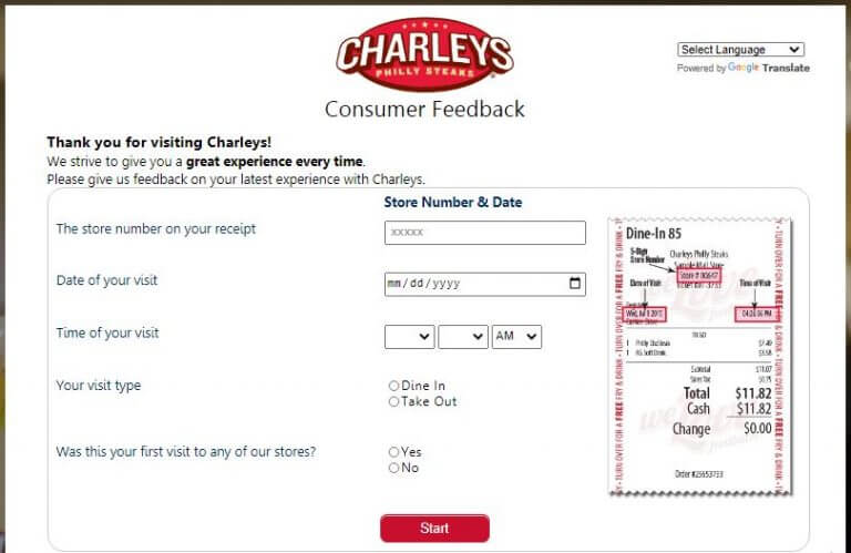 official website of Charleys Survey