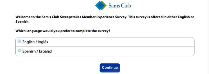 SamsClub client satisfaction survey