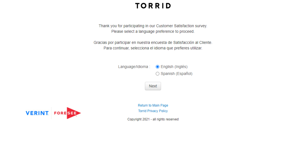 Torrid Survey