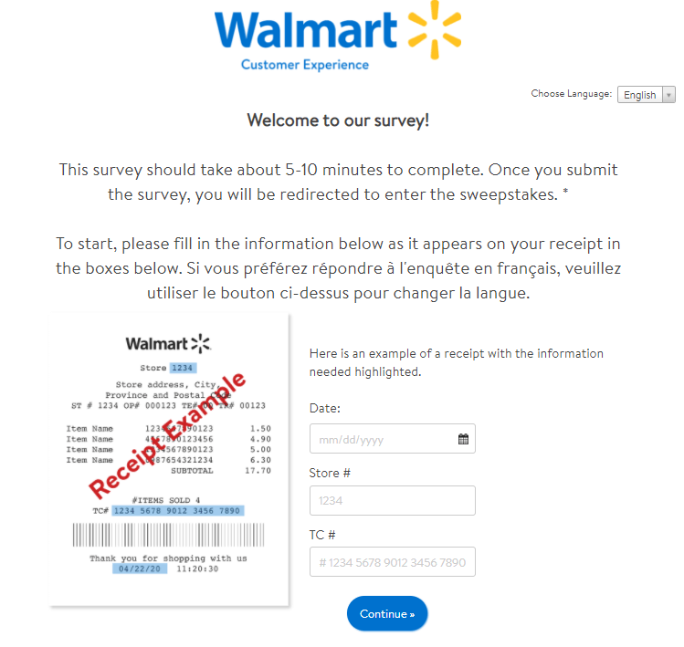 Walmart Customer Satisfaction survey