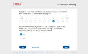 survey tesco submitting feedback
