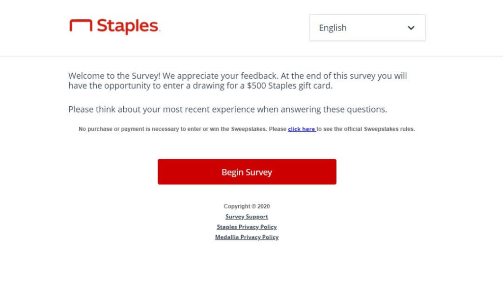 Staples Survey Guide