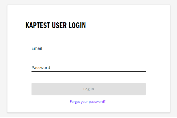 Click on Forgot Password at Keptest.com