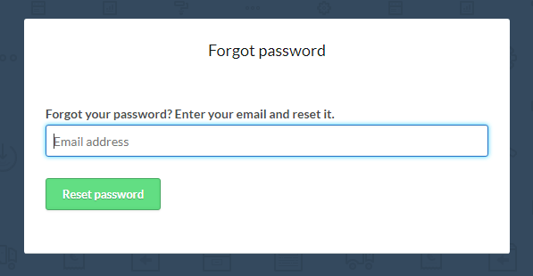 Enter Email Address and Click on Reset to Change Lightspeed eCommerce Login Password