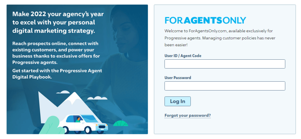 ForAgentonly - Progressive Agent Login