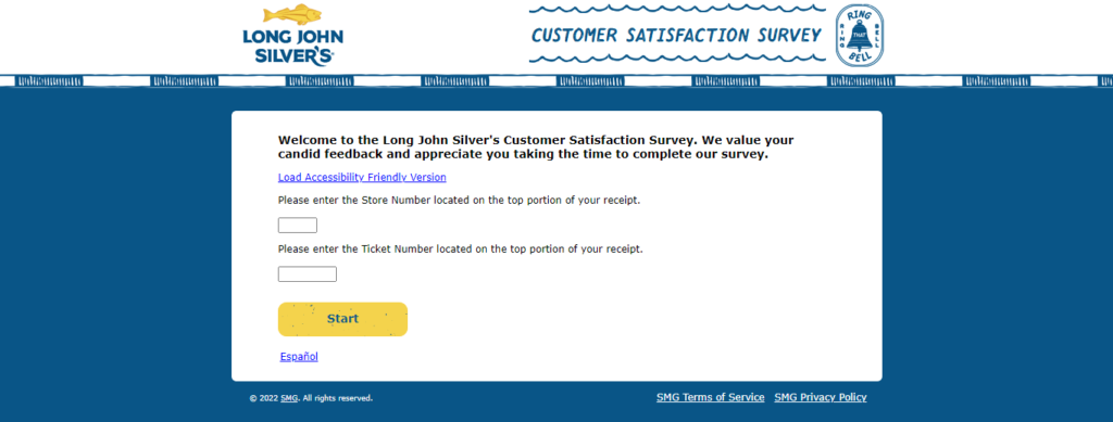 Long John Silver's Customer Feedback Survey 2022