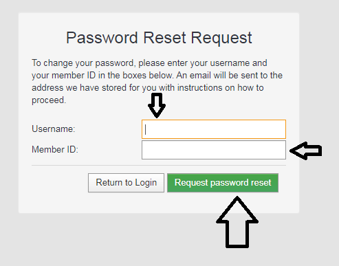 Reset Webrosted Login Password