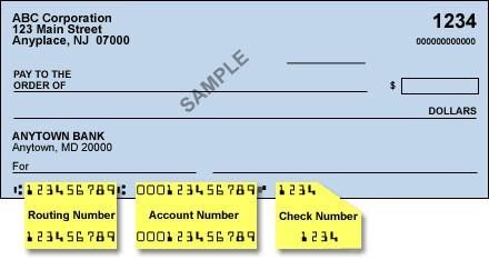 Where to find the Routing Number on a check