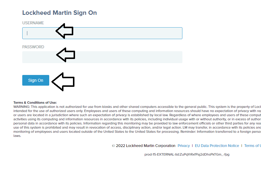 enter username and password and then click on sign on to login in lmpeople account