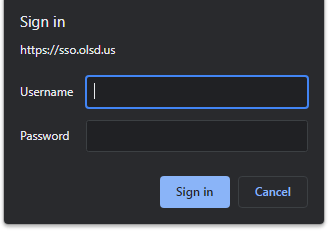 enter username and password then click on sign in to login to myOLSD account