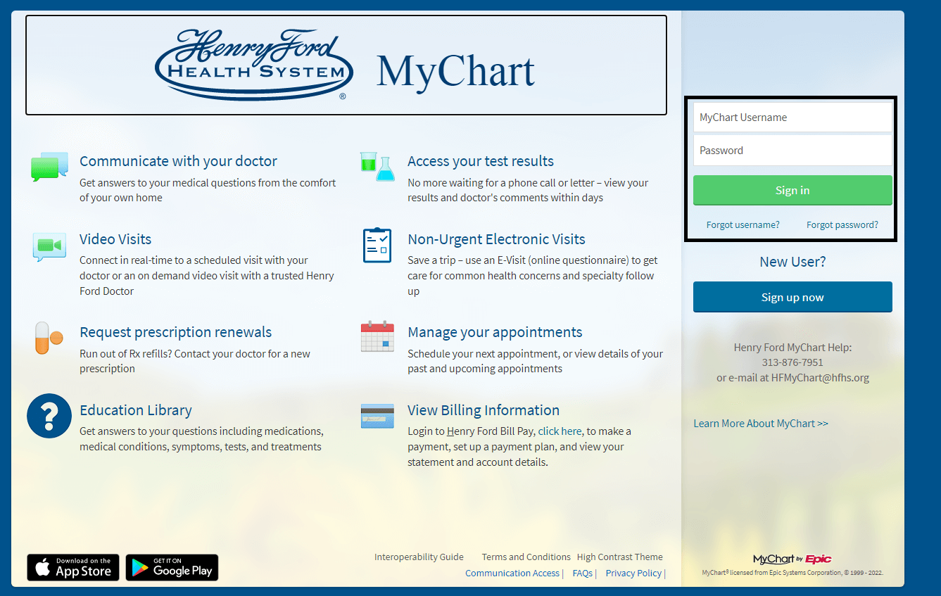 login to mychart on ford connect