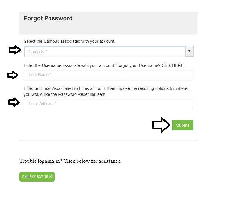 reset miller motte student portal password