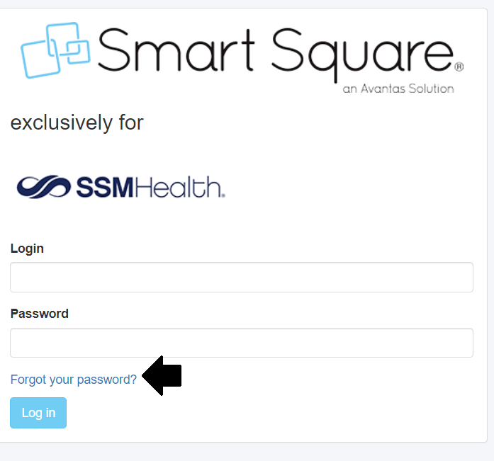 click on forgot password in smart square login page