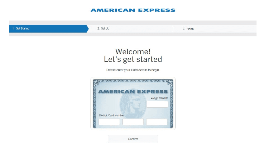 Confirmcard Activate American Express Amex Credit Card 