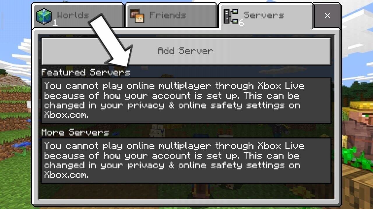 minecraft online multiplayer microsoft account settings