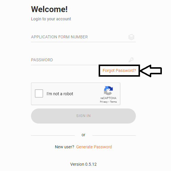 click on forgot password in allen student portal