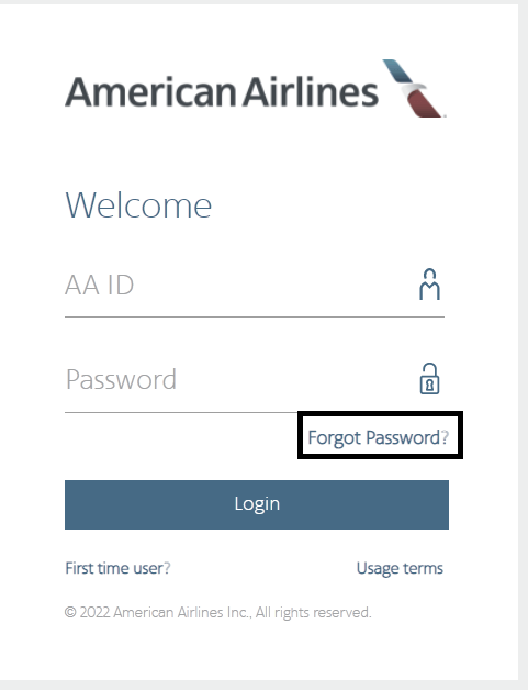 click on forgot password in newjetnet login page