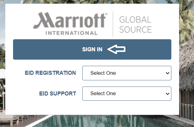 click on sign in on mgs marriot login page