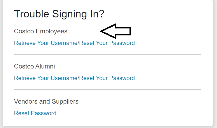 select retrive username or password for current employee