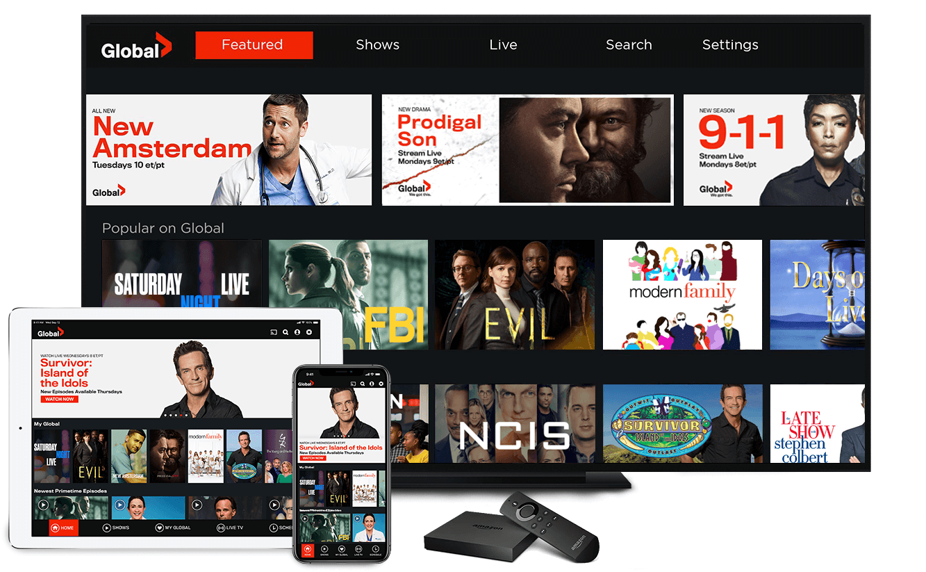 activate global tv on amazon fire tv