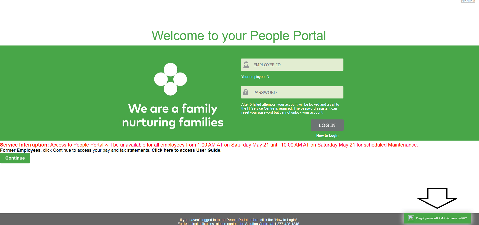 click on chat option in sobeys employee portal
