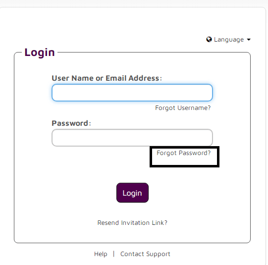 click on forgot password in Younique payquicker portal