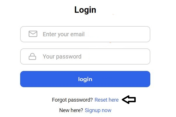 click on forgot password on doublelist login page