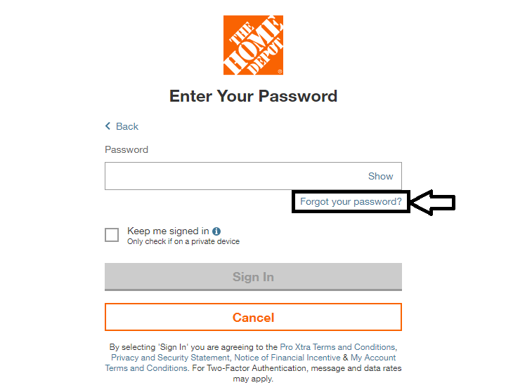 Home Depot Account Login