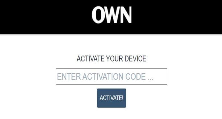 enter owntv activation code