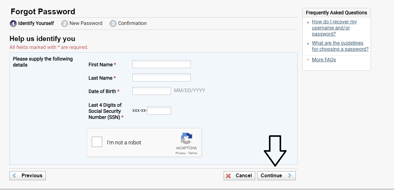 enter required details to reset unisersity of phoenix login password