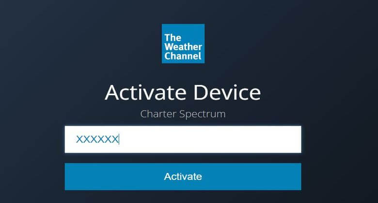 enter weathergroup activate code