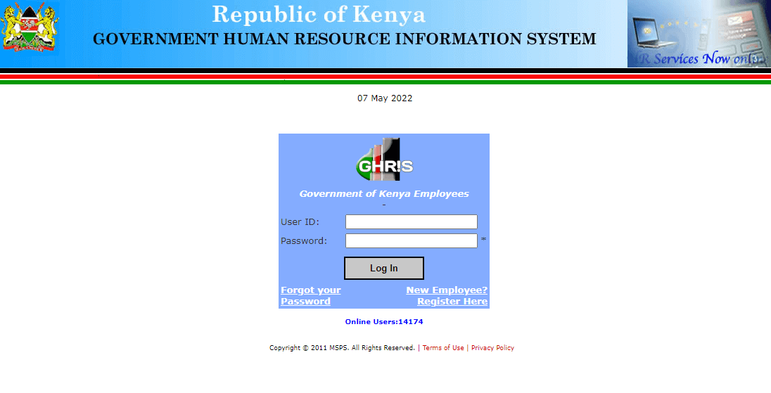 login to ghris payslip online