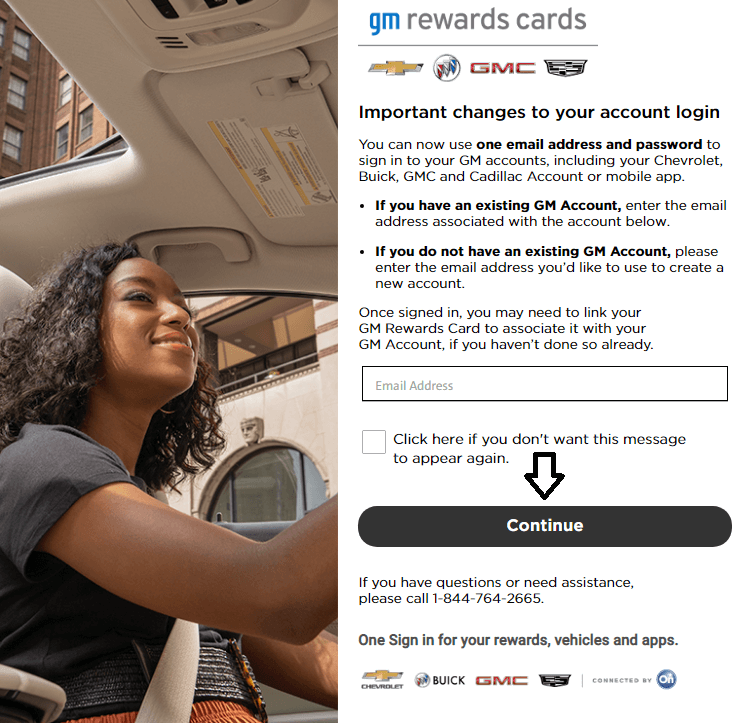 login to gm rewards credit card account