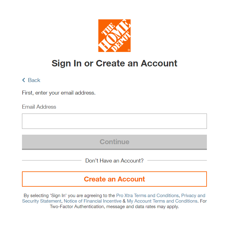 login to myhomedepotaccountcard