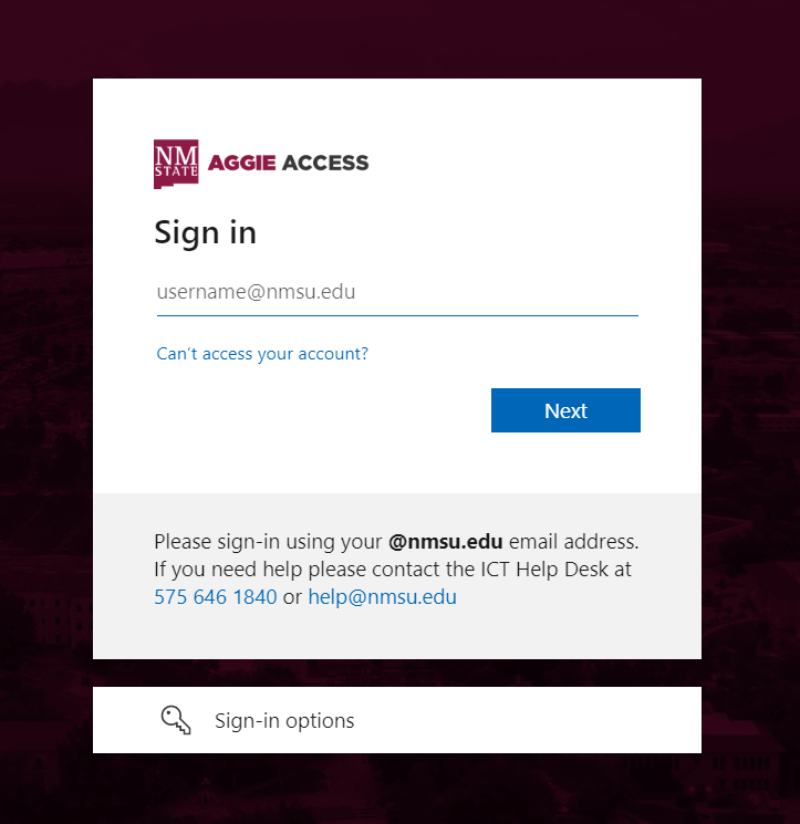 login to mynmsu account