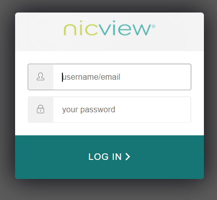 login to nicview account