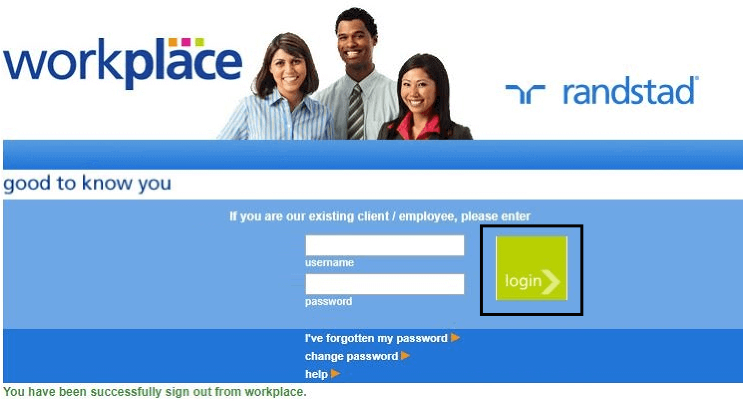 Randstad Workplace Login at