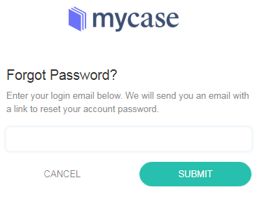 reset mycase login password