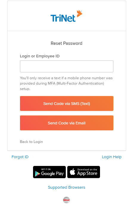 reset trinet passport login password