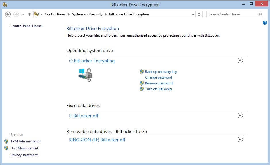 botlocker drive encryption