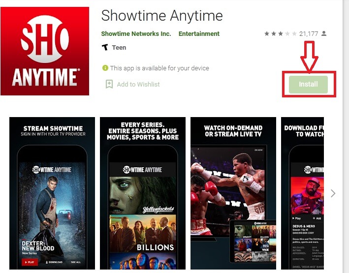 download showtime anytime app