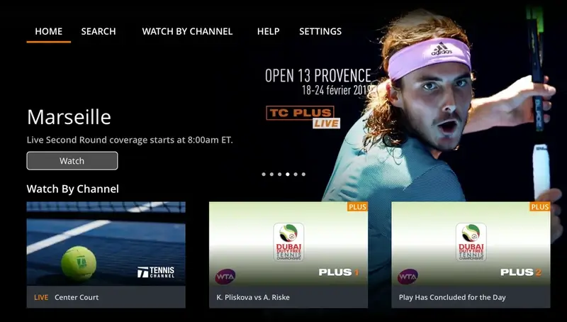 how to watch tennis channel on roku