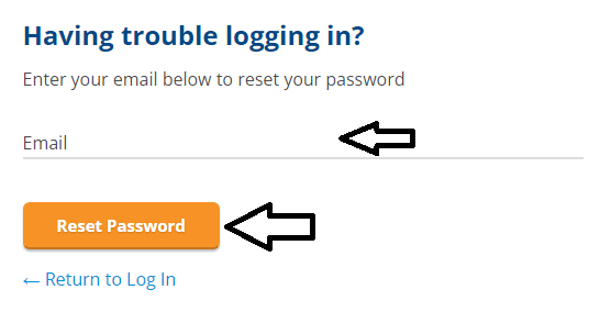 enter email id to reset time4learning portal password