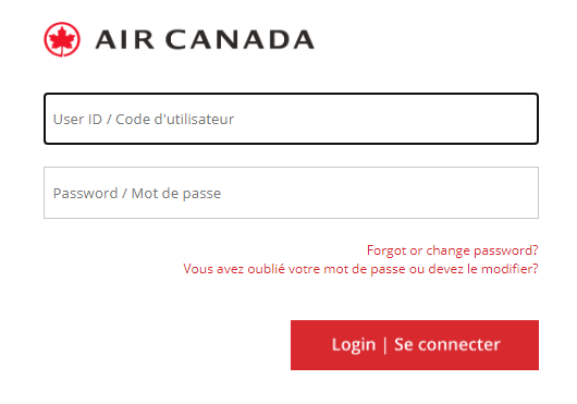 login to aeronet air canada web portal