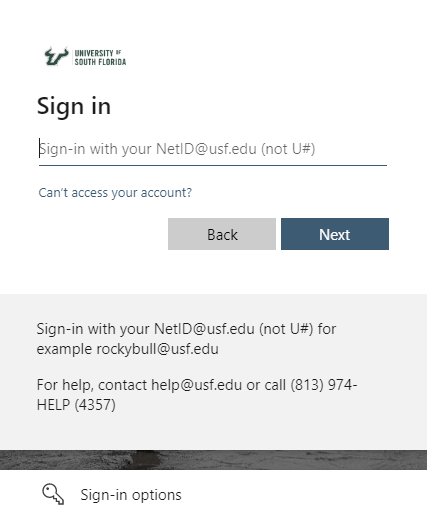 login to myusf portal