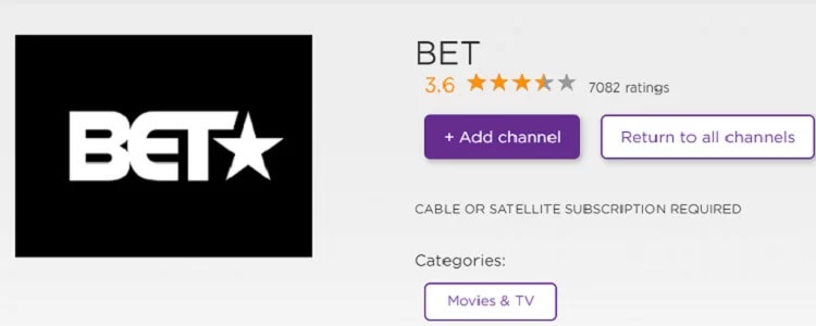 activate and watch bet now on roku device