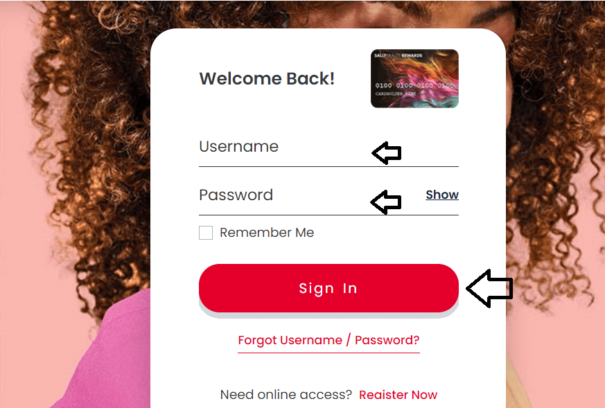 sallys beauty credit card login
