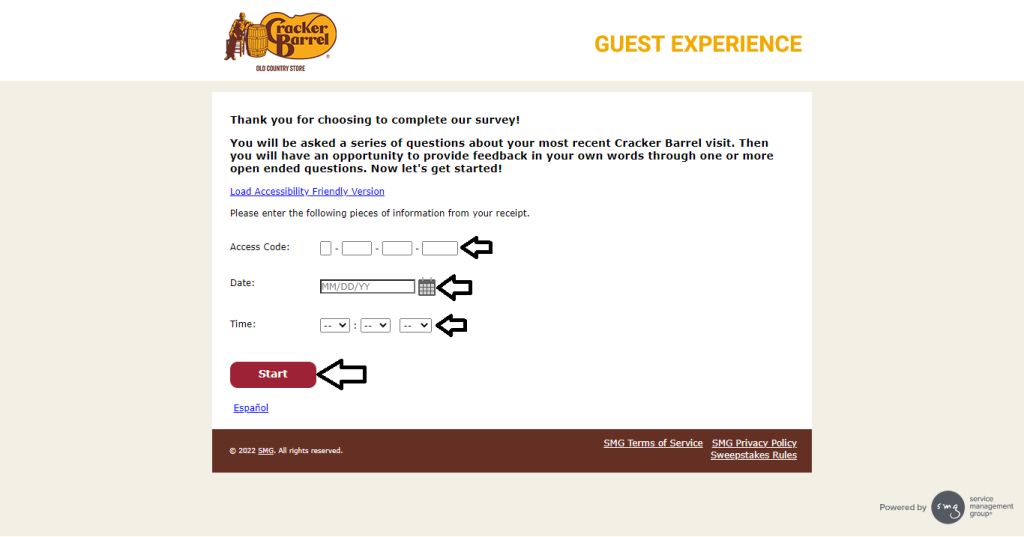 cracker barrel guest experience survey