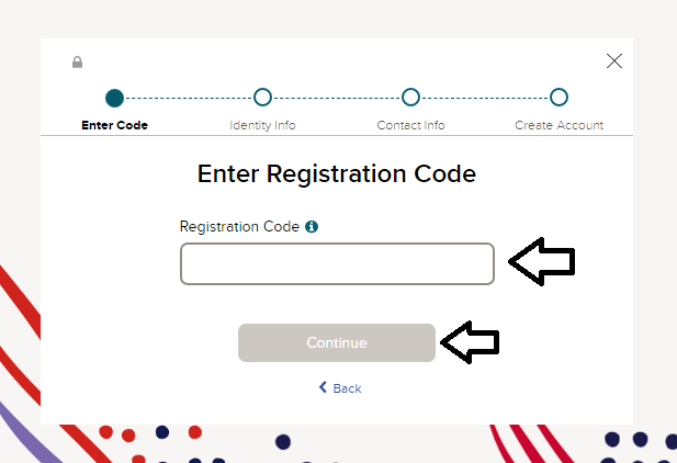 enter code to register for my adp portal account